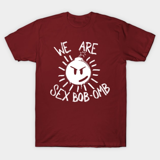 WE ARE SEX BOB-OMB in white T-Shirt by BugHellerman